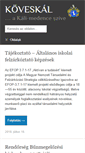 Mobile Screenshot of koveskal.hu